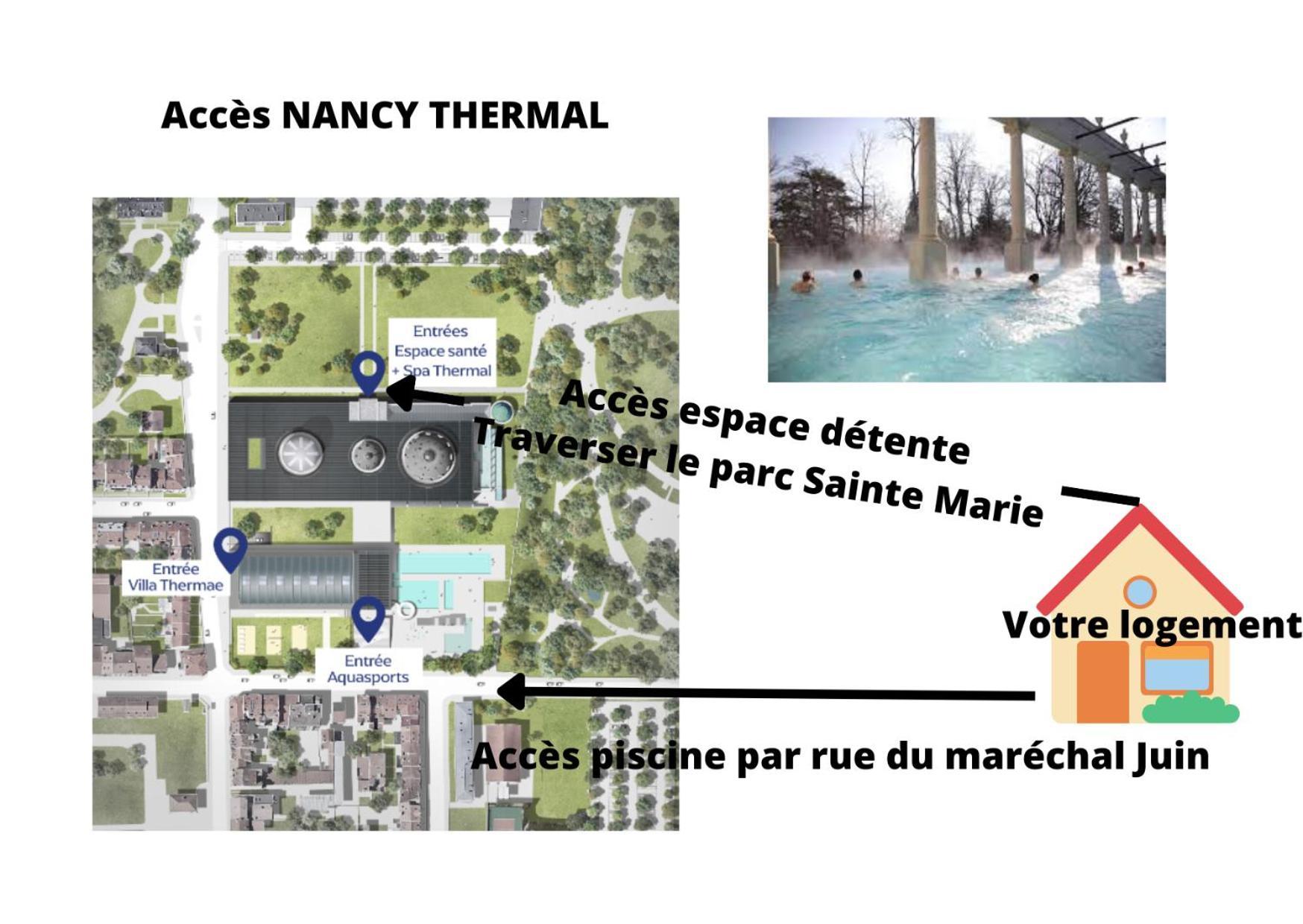 Nancy Thermal A 2 Min -Le 1909- 8 Pers- Parking Chez Julie Eksteriør bilde